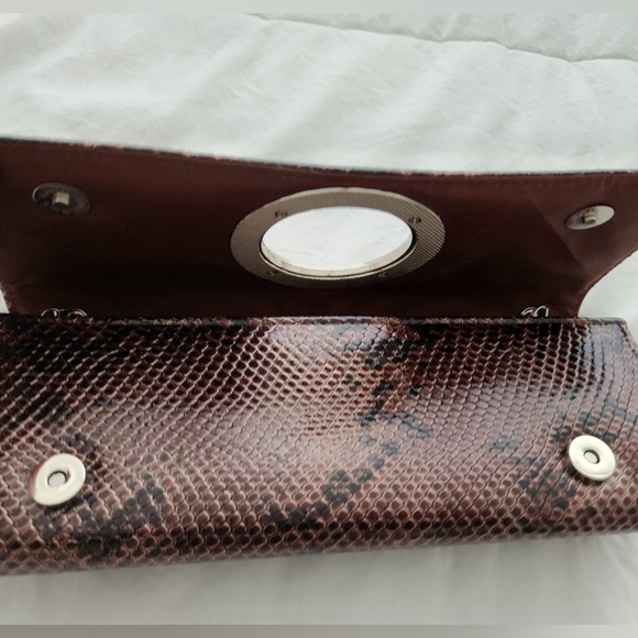 Snakeskin evening clutch/purse - Picture 7 of 12